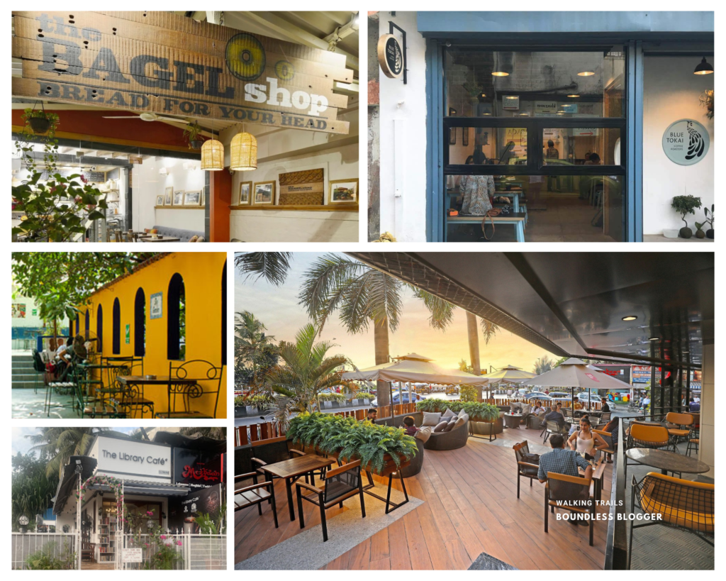 Sunset and Walking Trail: Pali Hill Cafes while walking to Khar West