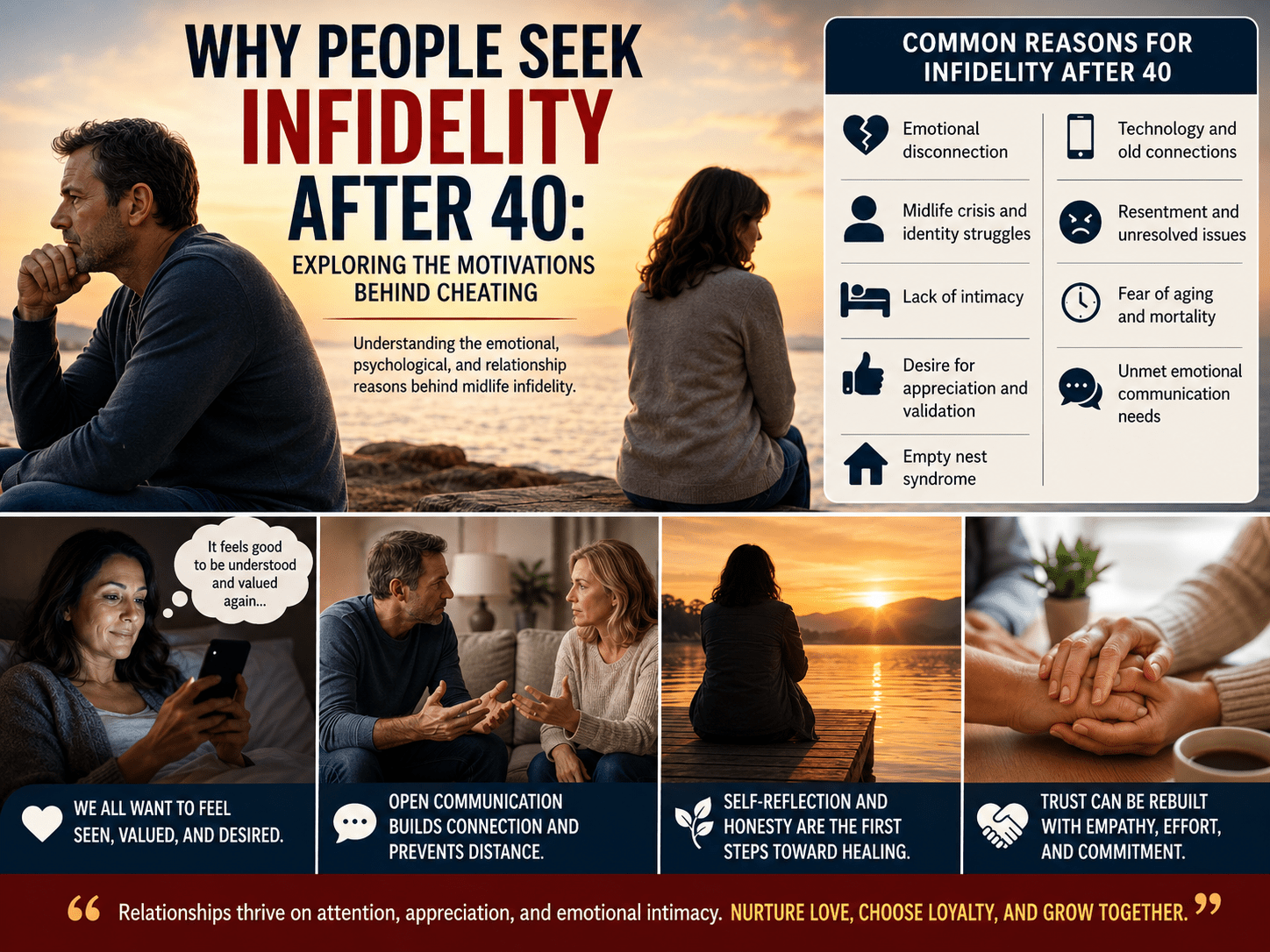 Why People Seek Infidelity After 40: 9 Eye-Opening Reasons Behind Midlife Cheating