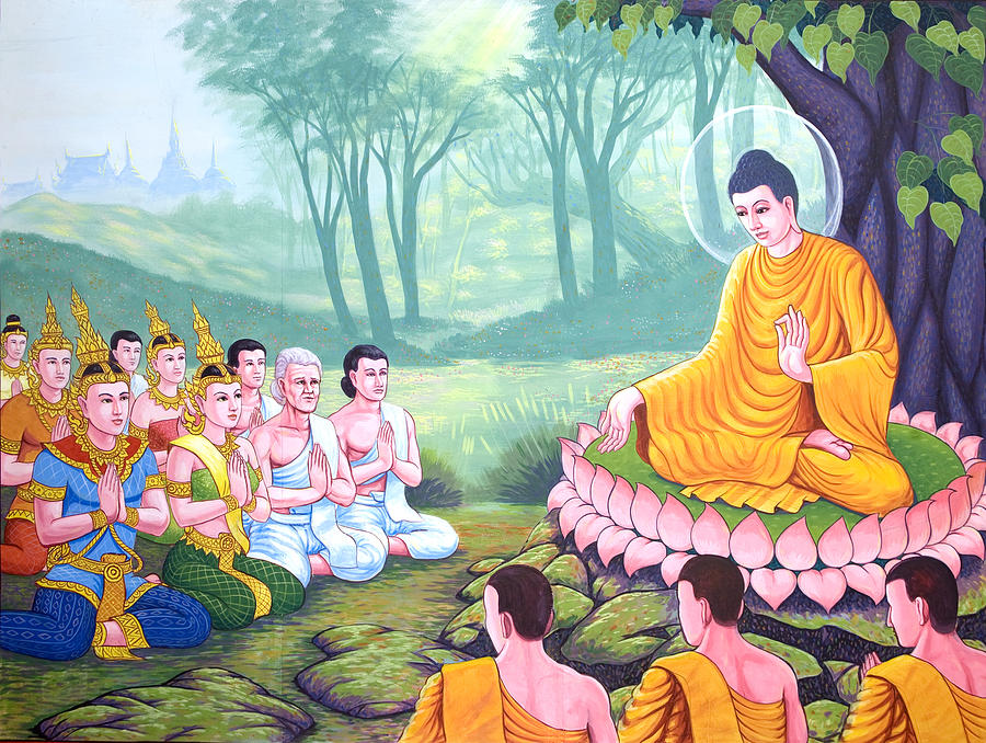 Siddhartha, now called the Buddha, shared his insights on silencing the mind and understanding oneself.