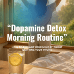 Dopamine Detox Morning Routine