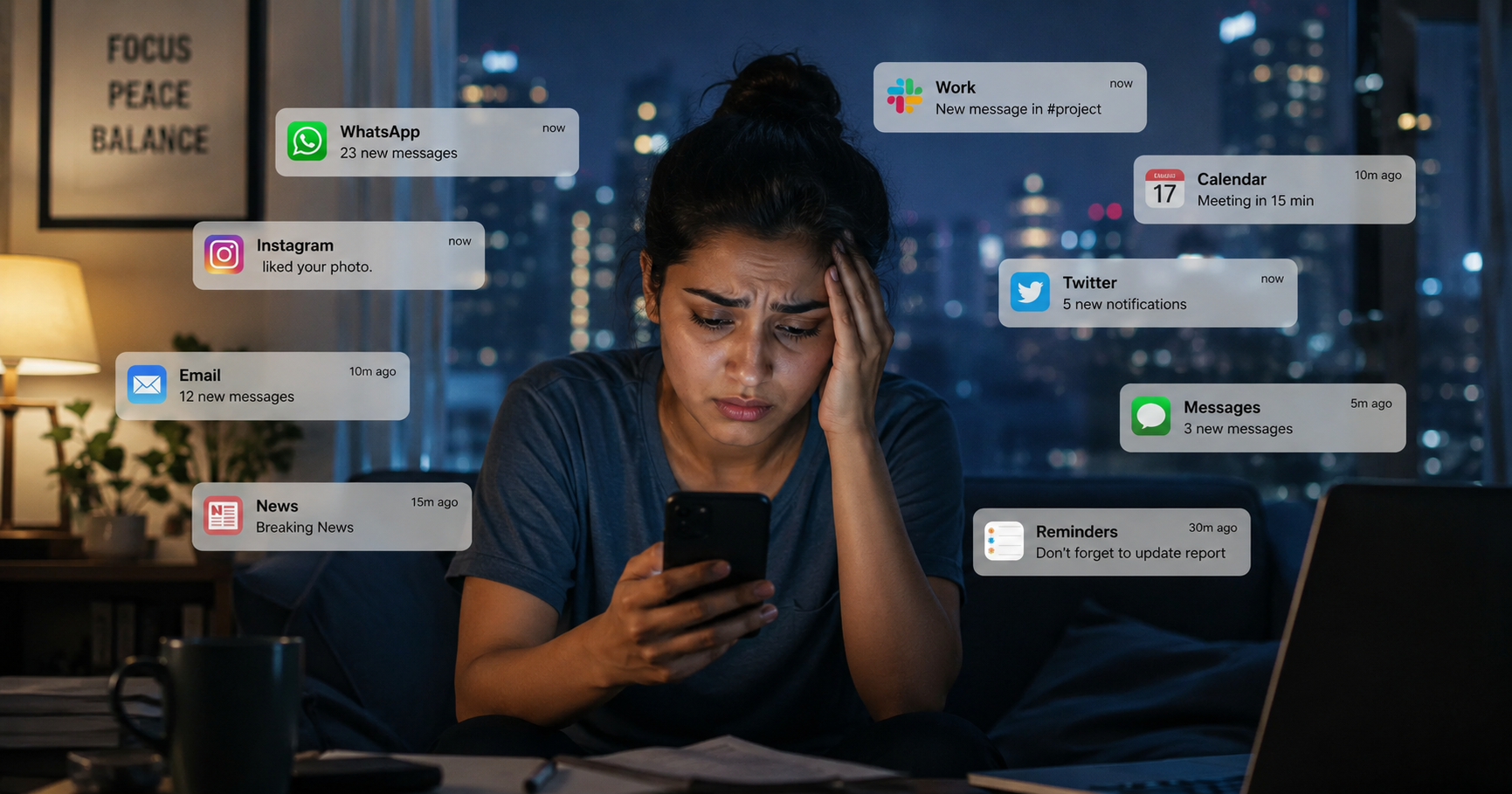 Constant Notifications Stress