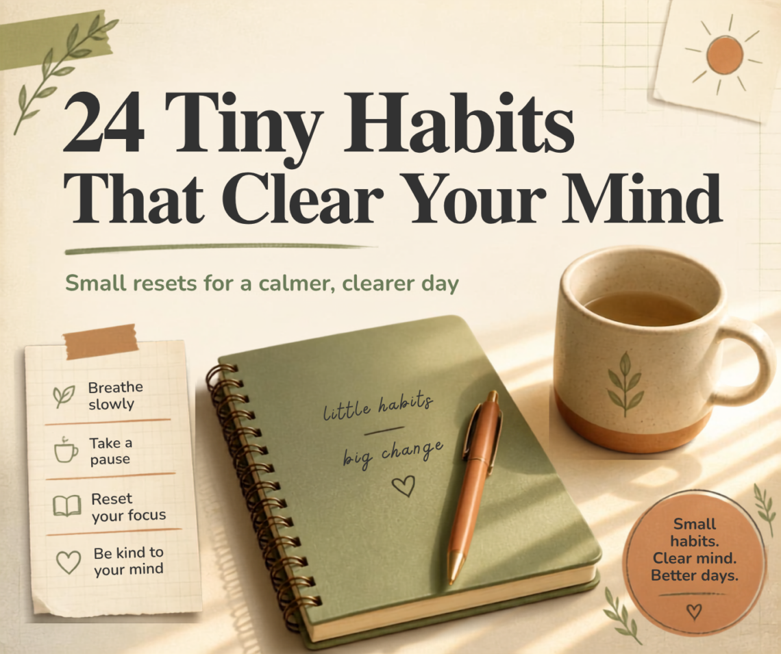 24 Tiny Habits That Clear Your Mind