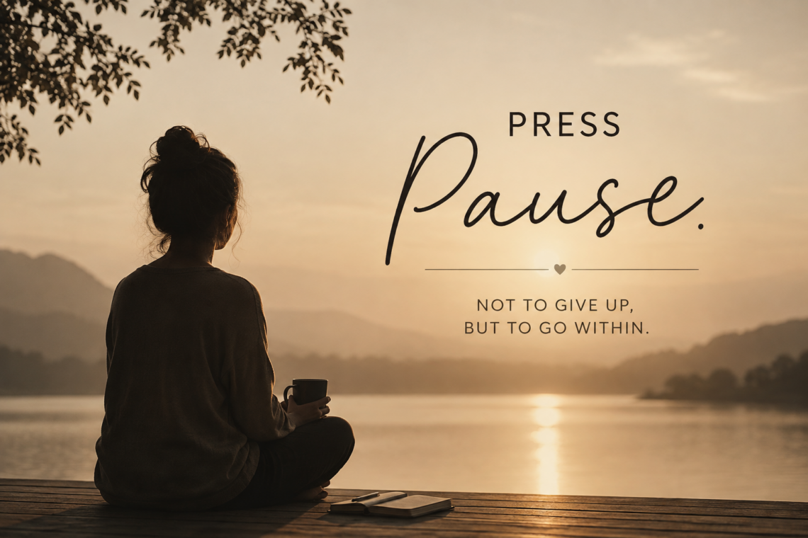 How to Press Pause in Life