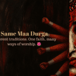 Same Maa Durga. Different traditions. One faith, many ways of worship. 🌺
